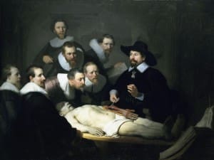 Important for anyone with horrors of body snatchers,  Rembrandt [Harmensz van Rijn]'s "The Anatomy Lesson [of Dr, Nicolaes Tulp]," 1632, is required viewing.